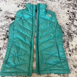 The North Face Turquoise Puffer Vest